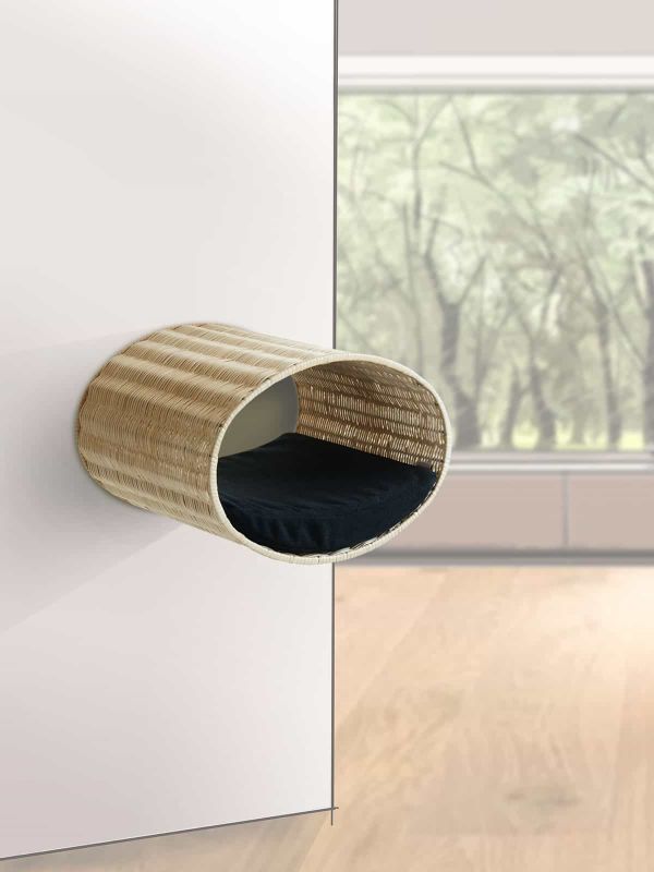 Luxury Rondo Wall Rattan Cat Bed