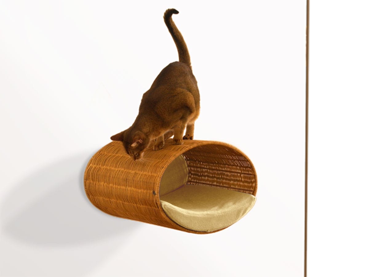 Luxury Rondo Wall Rattan Cat Bed