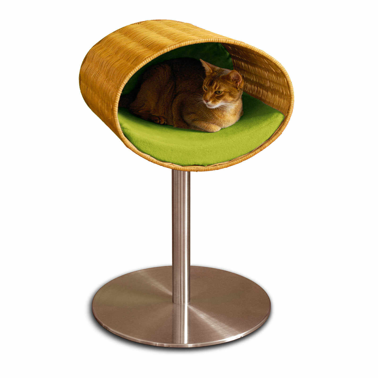 Luxury Rondo Wicker Cat Stand