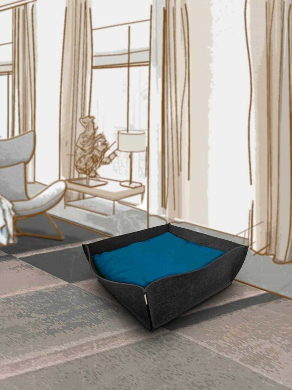 Luxury Felt Bowl Cat Bed