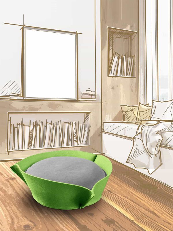 Luxury Nook Felt Cat Bed