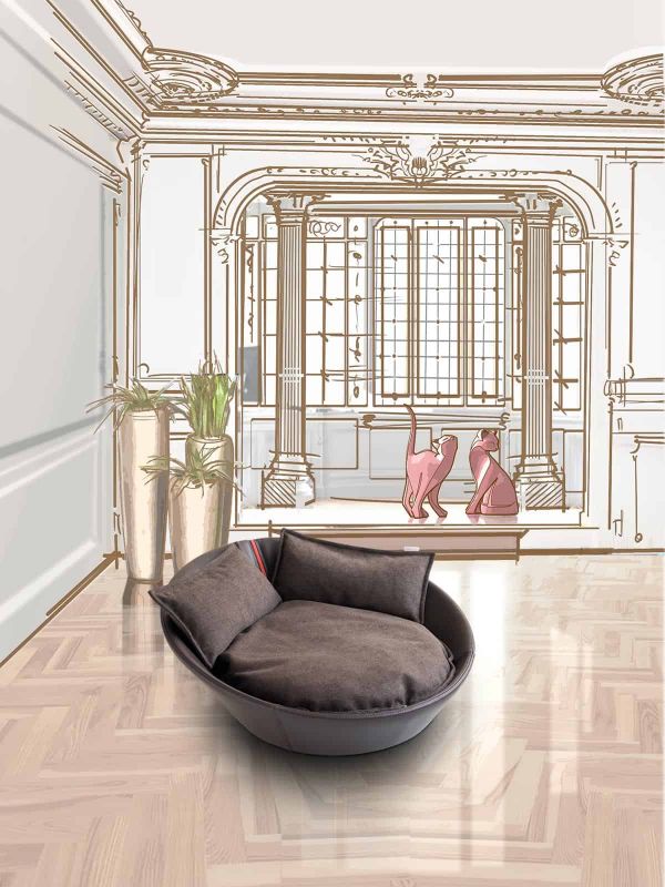 Luxury Leather Mila Cat Bed