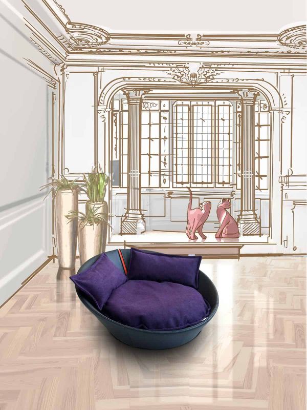 Luxury Leather Mila Cat Bed