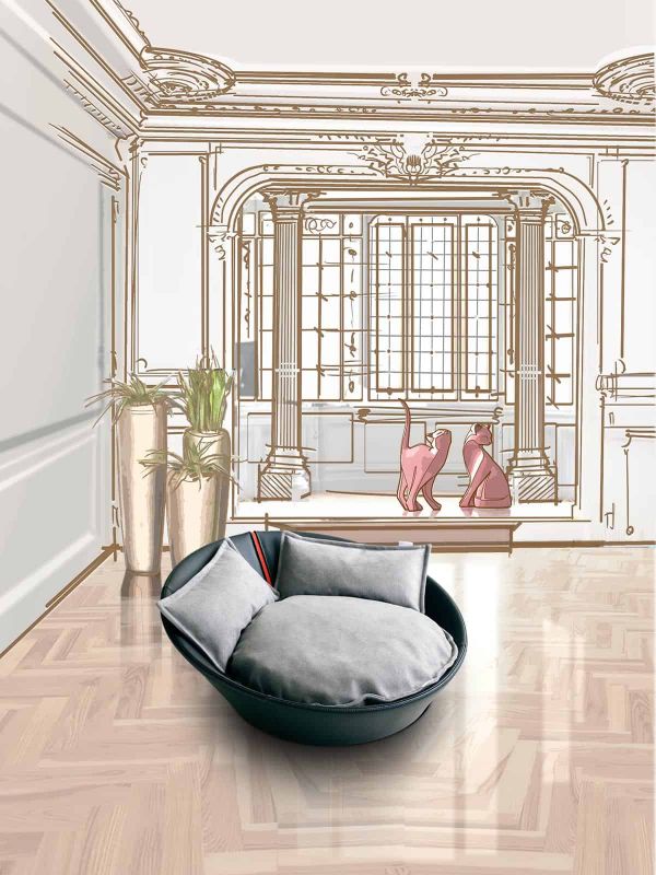 Luxury Leather Mila Cat Bed